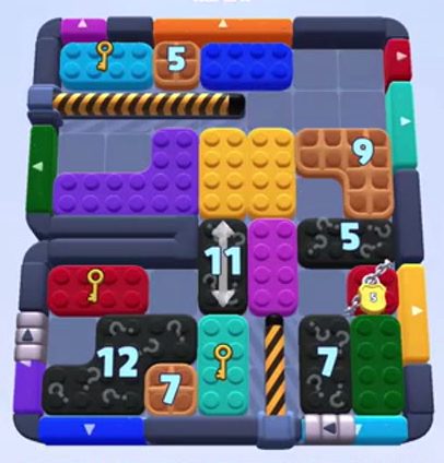 Color Block Jam level: screenshot of the board