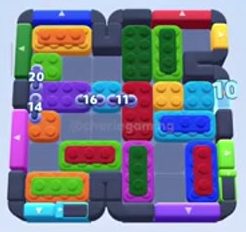Color Block Jam level 700 / 1608: screenshot of the board