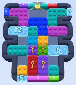Color Block Jam level 569 / 1246 / 1463: screenshot of the board