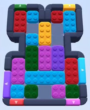 Color Block Jam level 24: screenshot of the board