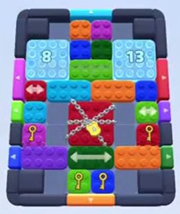 Color Block Jam level 162 / 550 / 1000 / 1673: screenshot of the board
