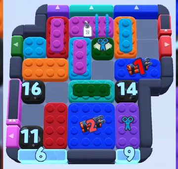 Color Block Jam level 859 / 1755: screenshot of the board
