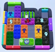 Color Block Jam level 1012 / 1013 / 1933: screenshot of the board
