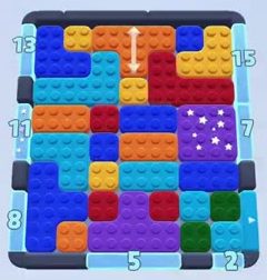 Color Block Jam level: screenshot of the board