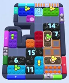 Color Block Jam level 1219 / 2117: screenshot of the board