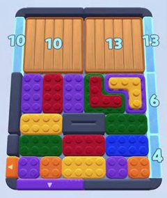 Color Block Jam level 34: screenshot of the board