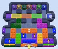 Color Block Jam level 1449 / 1452 / 1456 / 1499: screenshot of the board