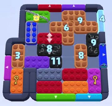 Color Block Jam level 1351 / 1352 / 2259: screenshot of the board