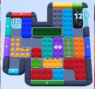 Color Block Jam level 845 / 1754: screenshot of the board