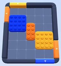 Color Block Jam level 4 / 3: screenshot of the board