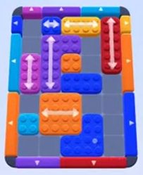 Color Block Jam level 7 / 6 / 8: screenshot of the board
