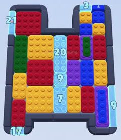 Color Block Jam level: screenshot of the board