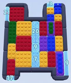 Color Block Jam level 70: screenshot of the board