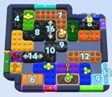 Color Block Jam level: screenshot of the board
