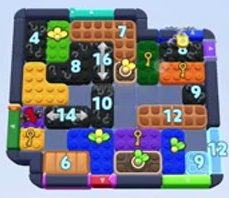 Color Block Jam level 1518 / 2428: screenshot of the board