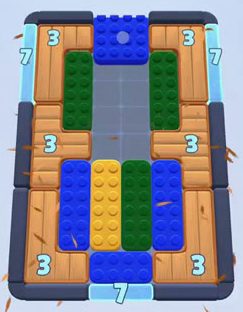 Color Block Jam level: screenshot of the board
