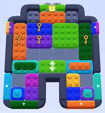 Color Block Jam level 1485 / 1489 / 1453 / 1482: screenshot of the board
