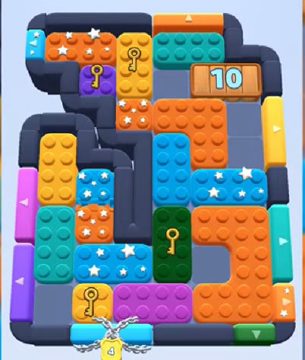 Color Block Jam level 542 / 1219 / 1436 / 1755: screenshot of the board