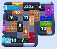 Color Block Jam level 1534 / 2444: screenshot of the board