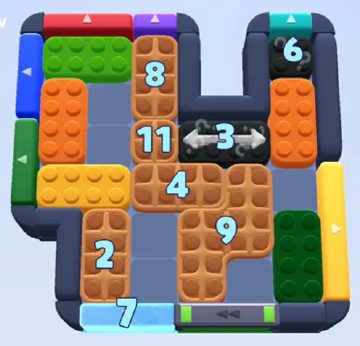 Color Block Jam level 1094 / 1952: screenshot of the board