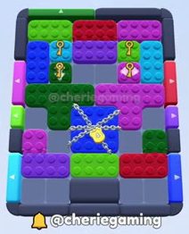 Color Block Jam level: screenshot of the board
