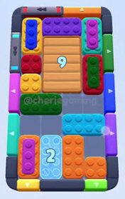 Color Block Jam level: screenshot of the board