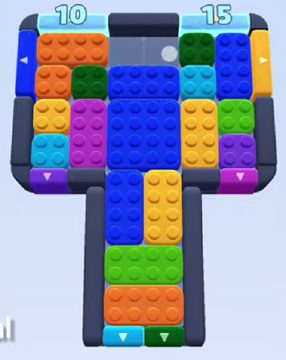 Color Block Jam level 251 / 639 / 1089: screenshot of the board