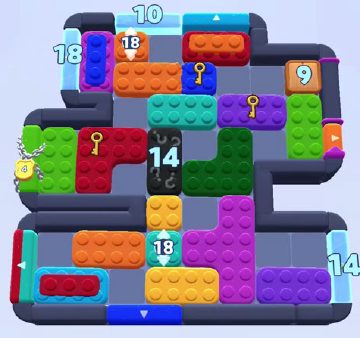 Color Block Jam level 1518 / 1521 / 1524 / 1526 / 1530: screenshot of the board