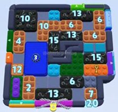 Color Block Jam level 1629 / 2540: screenshot of the board