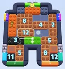 Color Block Jam level: screenshot of the board