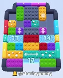 Color Block Jam level: screenshot of the board