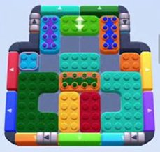 Color Block Jam level 1102 / 1106 / 2000 / 2004: screenshot of the board