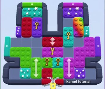 Color Block Jam level 496 / 927 / 1390: screenshot of the board