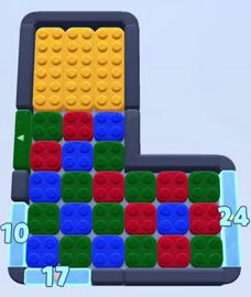 Color Block Jam level: screenshot of the board