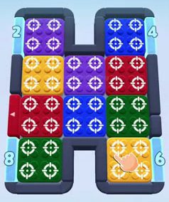 Color Block Jam level: screenshot of the board
