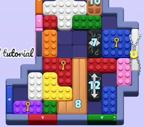 Color Block Jam level 1815: screenshot of the board