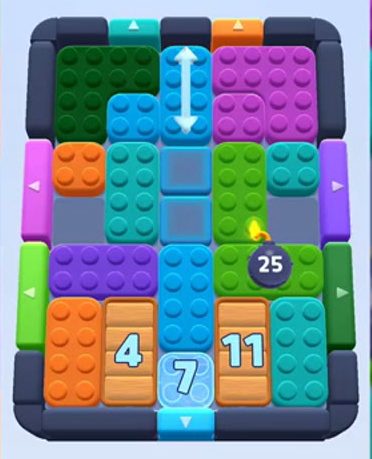 Color Block Jam level 546 / 1223 / 1440: screenshot of the board