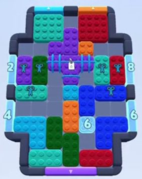 Color Block Jam level 200 / 1038 / 1741: screenshot of the board