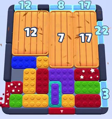 Color Block Jam level 1627 / 1629 / 1686 / 2618: screenshot of the board