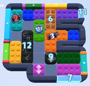 Color Block Jam level 1085 / 1994: screenshot of the board