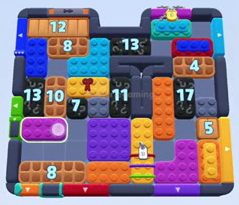 Color Block Jam level: screenshot of the board