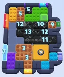 Color Block Jam level 1451 / 2361: screenshot of the board