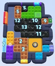 Color Block Jam level: screenshot of the board