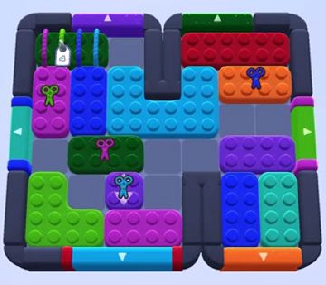 Color Block Jam level 1055 / 1963: screenshot of the board