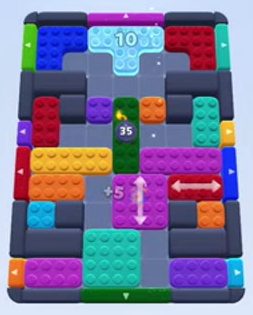 Color Block Jam level 201 / 589 / 1039 / 1838: screenshot of the board
