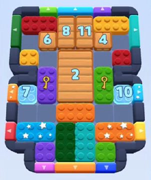 Color Block Jam level 276 / 454: screenshot of the board