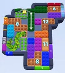 Color Block Jam level 1553 / 1550 / 1552 / 1557: screenshot of the board