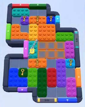 Color Block Jam level 310 / 698 / 1148 / 1705: screenshot of the board