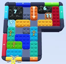 Color Block Jam level 955 / 965 / 1871: screenshot of the board