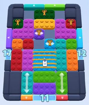 Color Block Jam level 209 / 597 / 1047: screenshot of the board